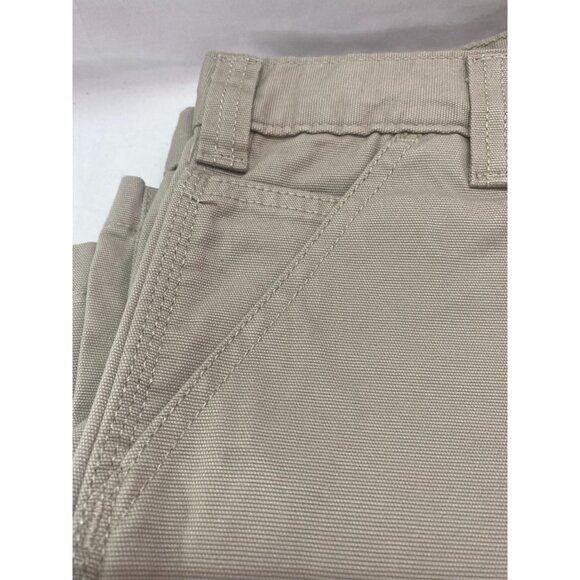 NWT Carhartt Men's Rugged Flex Work Shorts Tan Size 44 With Cell Phone Pocket - Picture 11 of 11